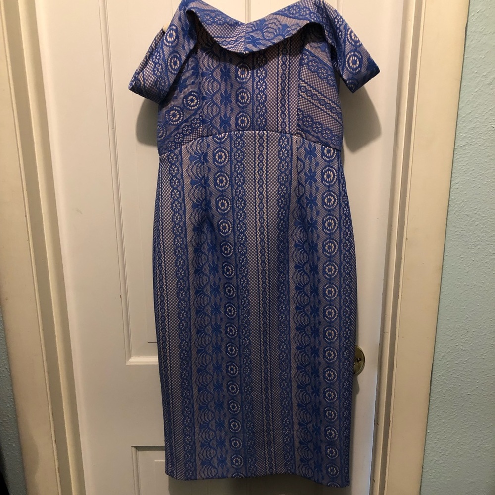Blue river island cocktail dress